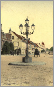 Ein klassisches Neuruppiner Postkartenmotiv - Blick durch die Siechenstrae zur Klosterkirche (um 1910)